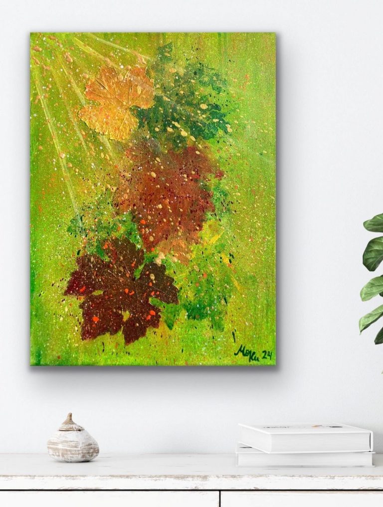 Goldener Herbst, Acryl auf Leinwand, 40x30, 155€