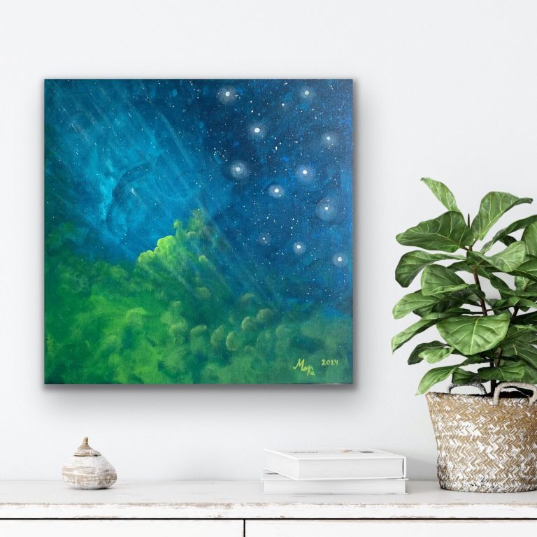 Licht in der Dunkelheit, Acryl, 50x50, verkauft