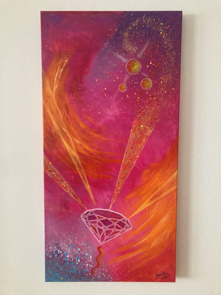 Seelenbild Diamant, 100x50