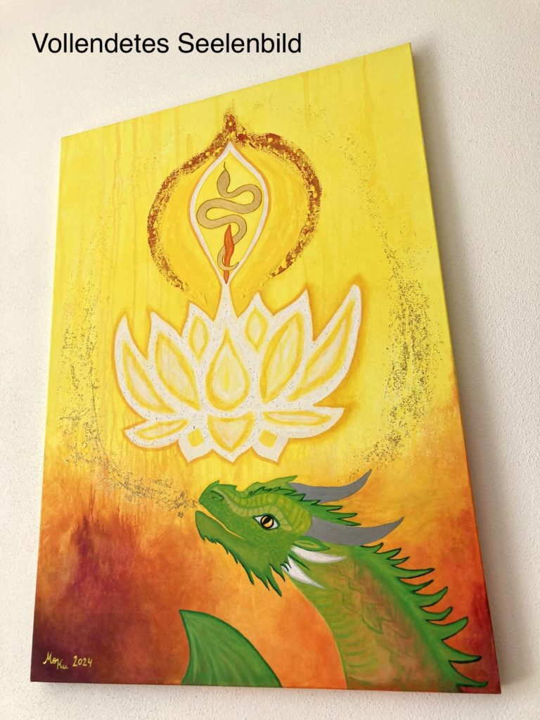 Seelenbild Drache, 100x70